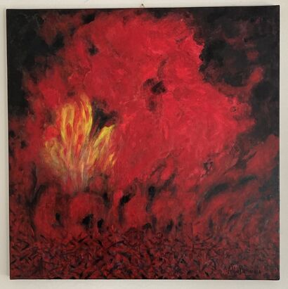 Rosso Sangue  - a Paint Artowrk by Alba Dellacasa